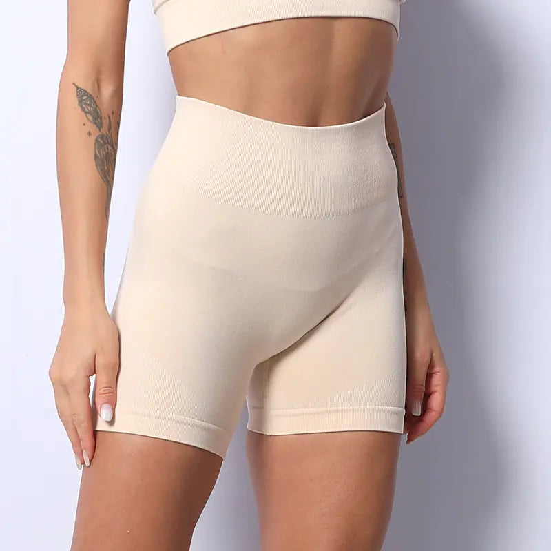 High-Waist Seamless Yoga Pants for Women Fitness Shorts