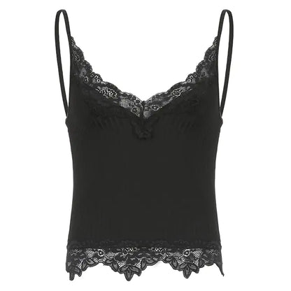 Sexy Irregular V-neck Lace Women's Sling Top