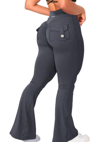 Flare Leggings with Pockets